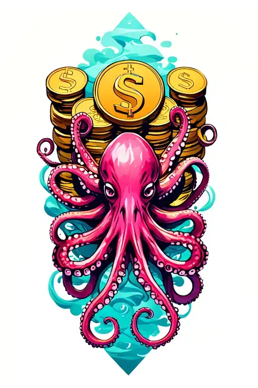 Octopus And Coins