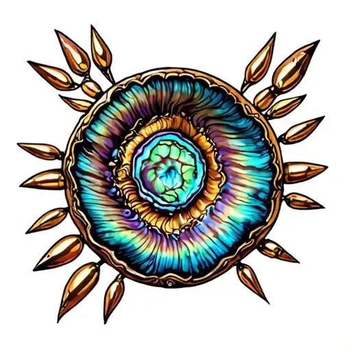 Abalone Shell And Bullet