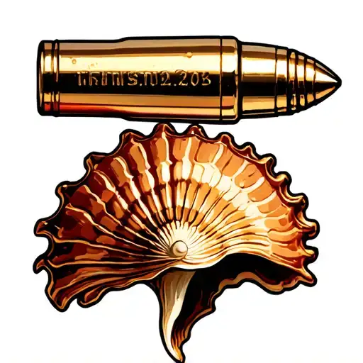 Sea Shell And Bullet Shell