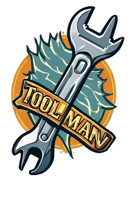 A Wrench With The Name Toolman On The Wrench