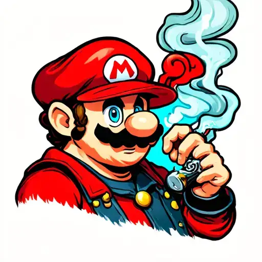 Mario Smoking