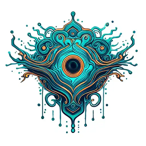 Circuit Pattern Hidden In Water Waves