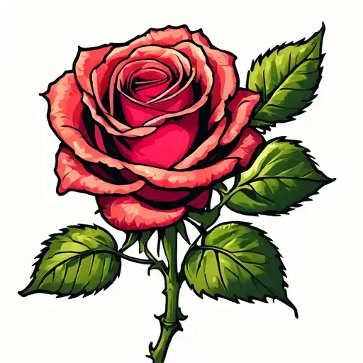 Rose With The Stem Saying Stephen Benito Jacobo