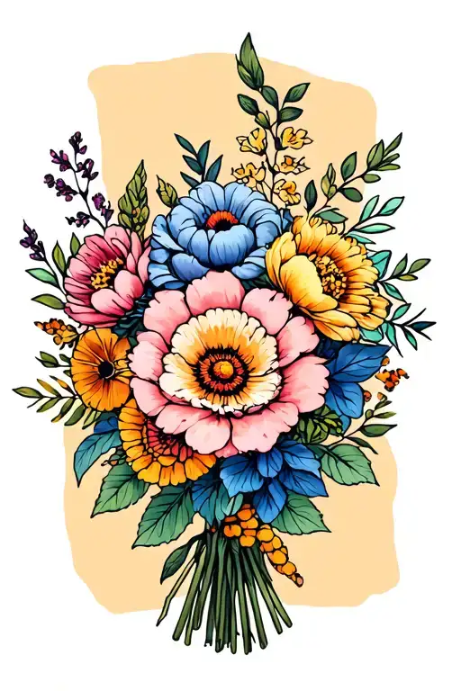 Birth Flower Bouquet