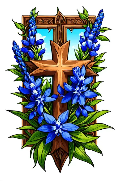 Texas Cross Bluebonnet