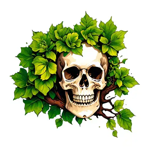 Irish Tree Of Life Skull
