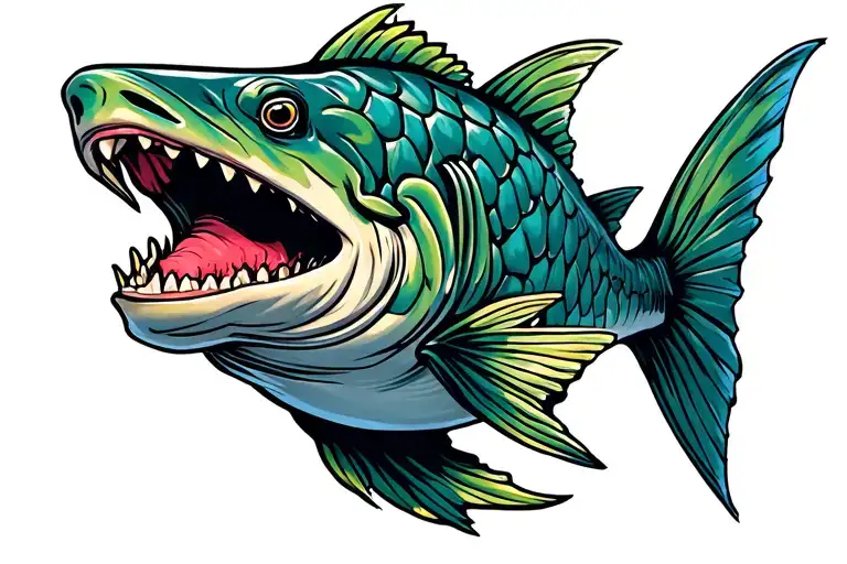 Piranha With A Smile And Npd Survivor Scales Forming