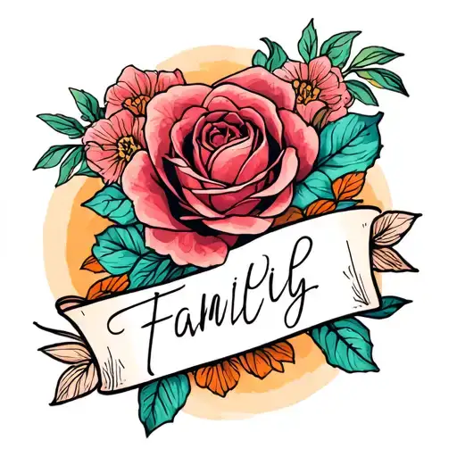 Aesthetic Family Name Written