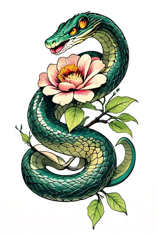 Lakspur Flowe Snake With Smart