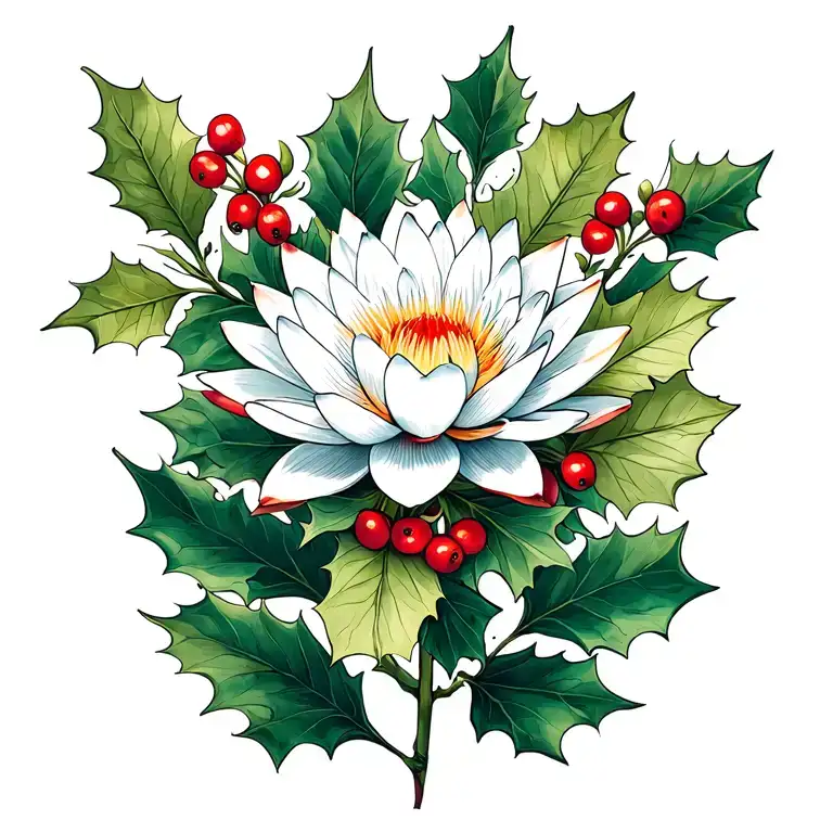 Water Lily Carnation Holly Berry Incorporated