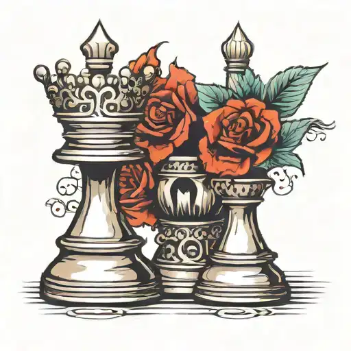 A Pawn Chess With The Shadow Of King Crown