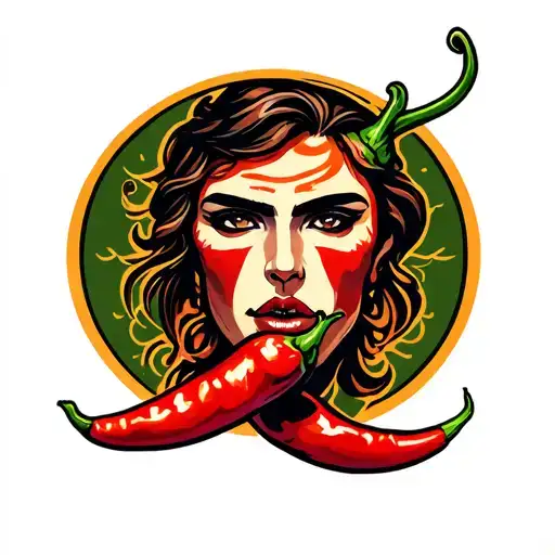 Chili Pepper With Face