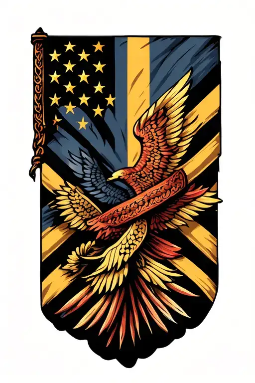 Flag Intertwined Representing