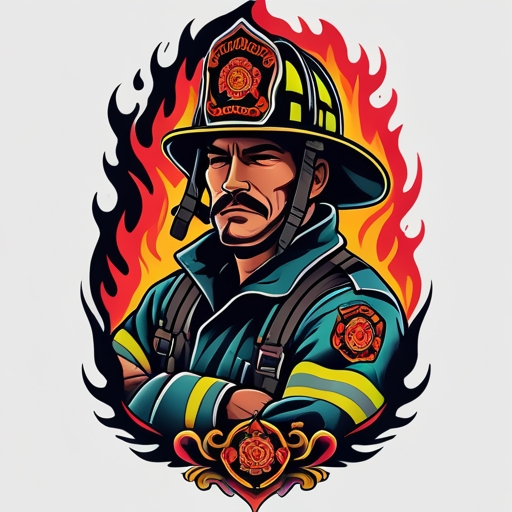 Tattooed Firefighter