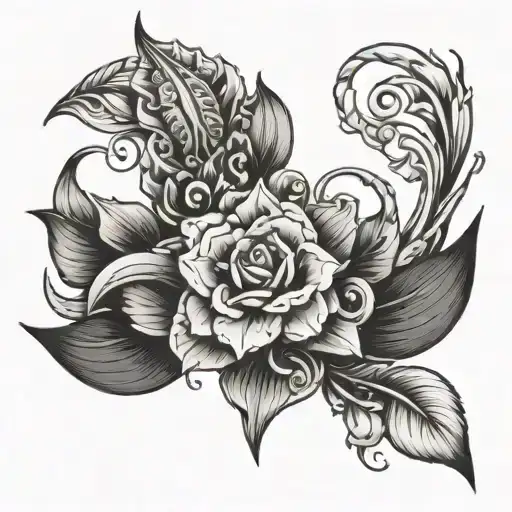 5 Little Old School Tattoo Black And White