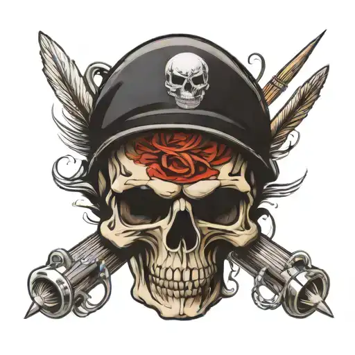Skull And Drumsticks