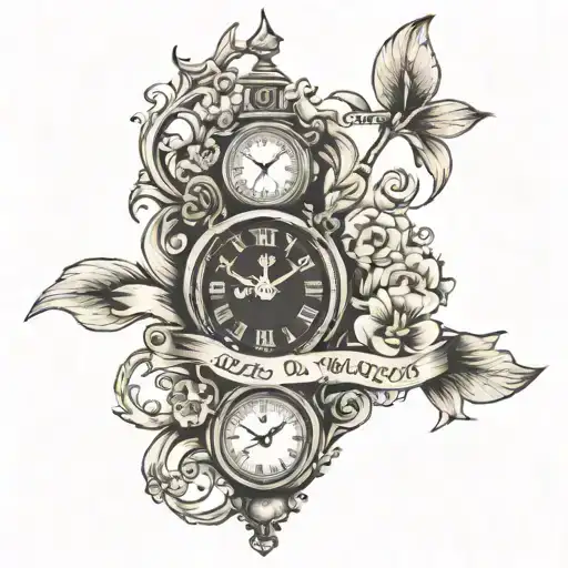 Clock With Name Written