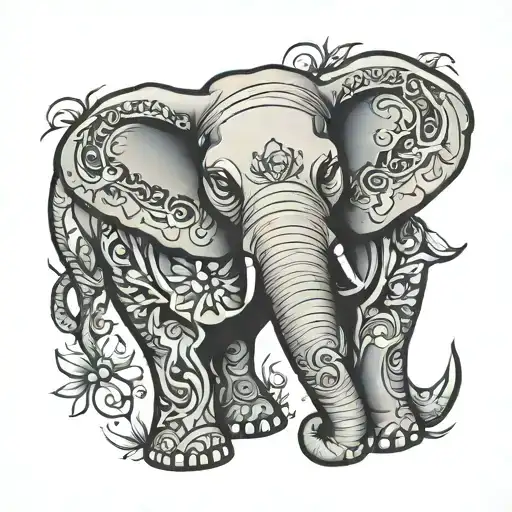 Elephant Word Art