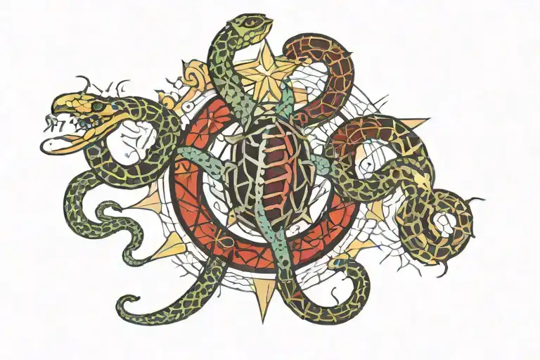 Scorpio Star Sing With A Snake