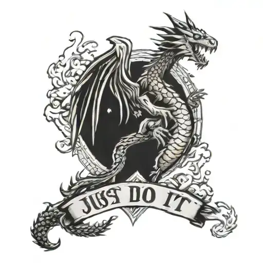 Just Do It With Dragon Breathing Fire