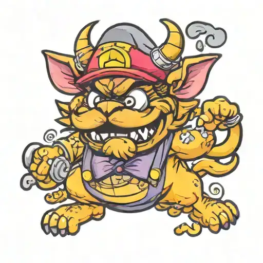 Stray Dog Farting Wario