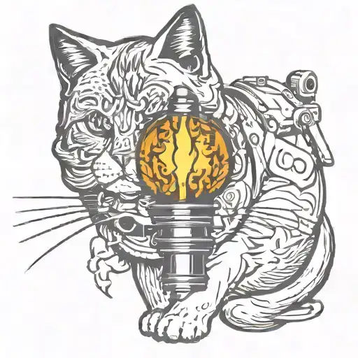 Cp Company Cat With Torch
