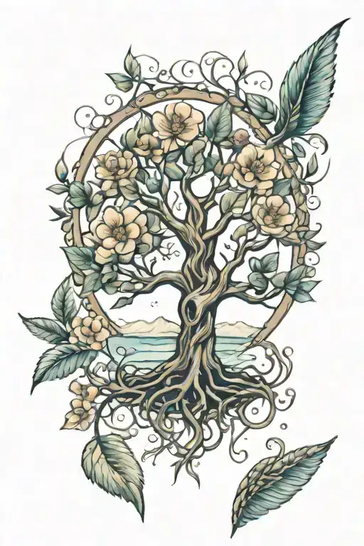 Tree Of Life Tattoo For Woman
