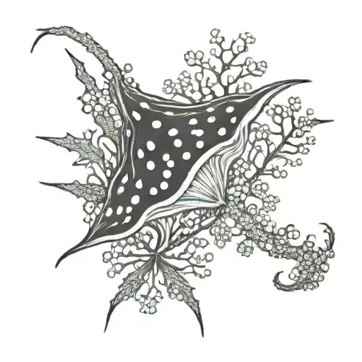 Stingray Coral Ocean Plants