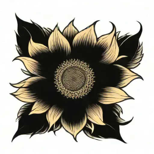 Half Sunflower Half Sun Shining