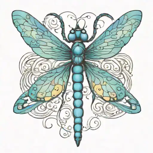 Dragonfly 3D Blue