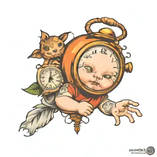 Baby And Clock