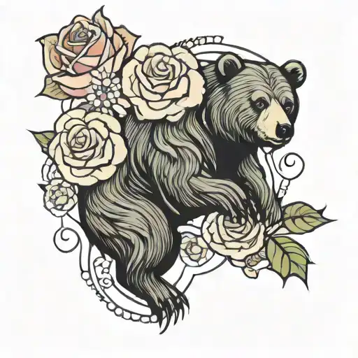 Bear And Rose