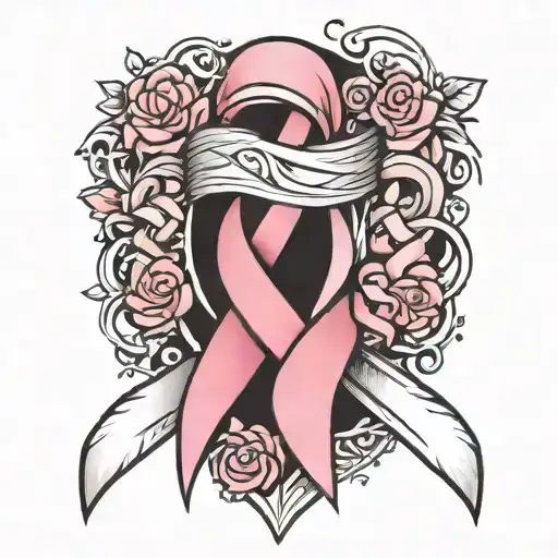 Breast Cancer Ribbon Intertwined