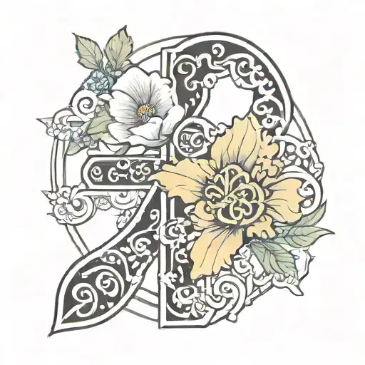 Semi Colon Cross And Semteber Birth Flower Over Cross