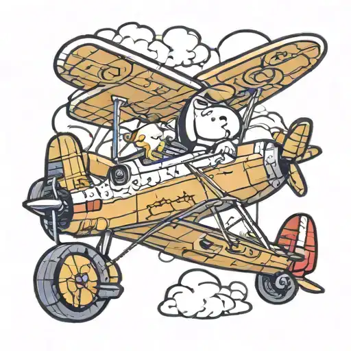 Snoopy And Plane