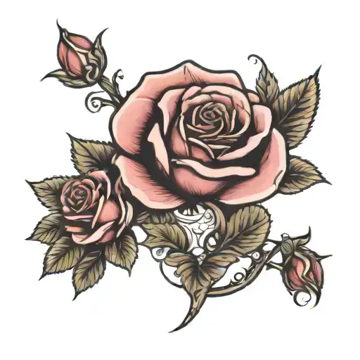 Rosseta With Rose Next To It