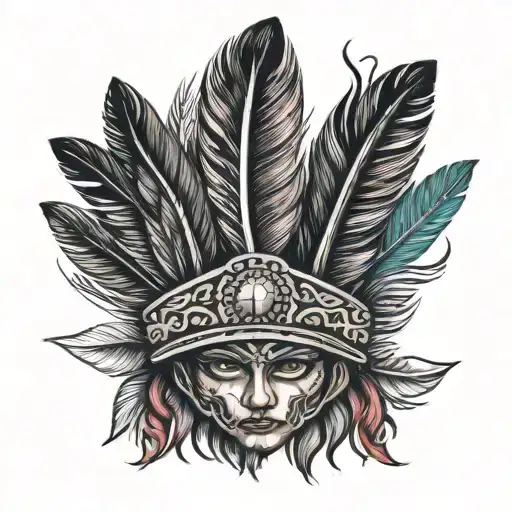 Mexico Indigenous Feather Crown