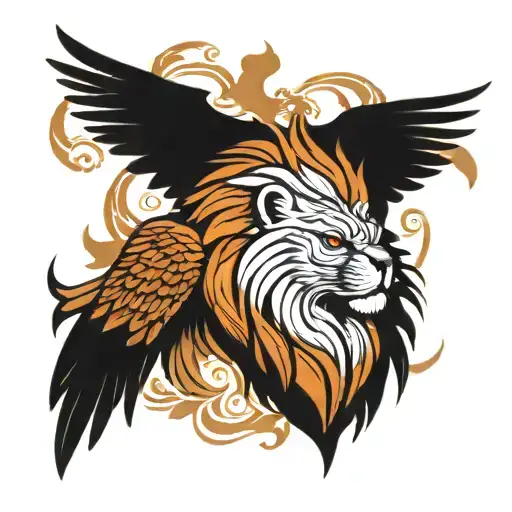 Lion And Eagle