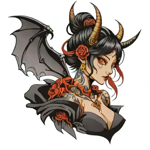 Anime Style Demon Girl Who No Longer Believes In Love