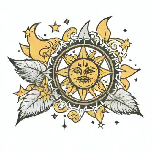 Filipino Sun And Stars