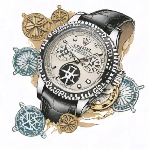 Rolex Watch Sand Dollar Coin And Money Symbols Incorporated
