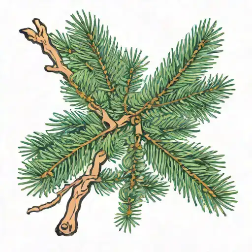 Spruce Tree Branch