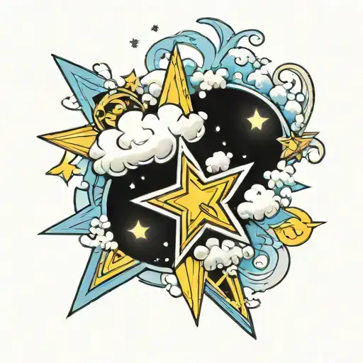Name Star And Clouds