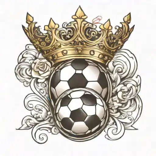 Crowned Soccer Ball Sleeve