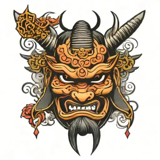 Meditating Samurai Mask