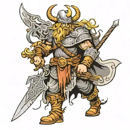 Design A Viking Warrior Tattoo Entering Valhalla