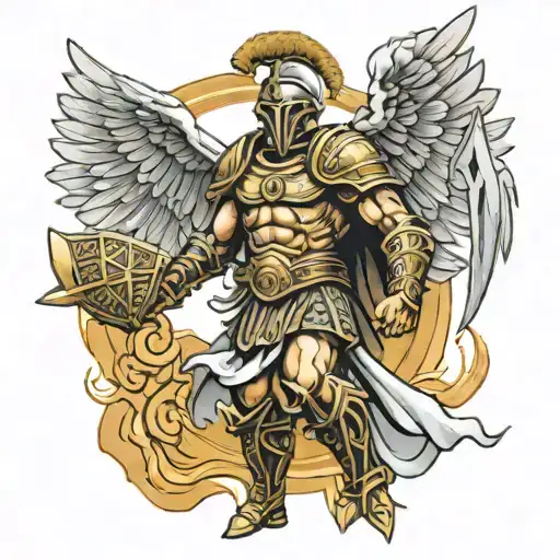 Roman Gladiator Guardian Angel