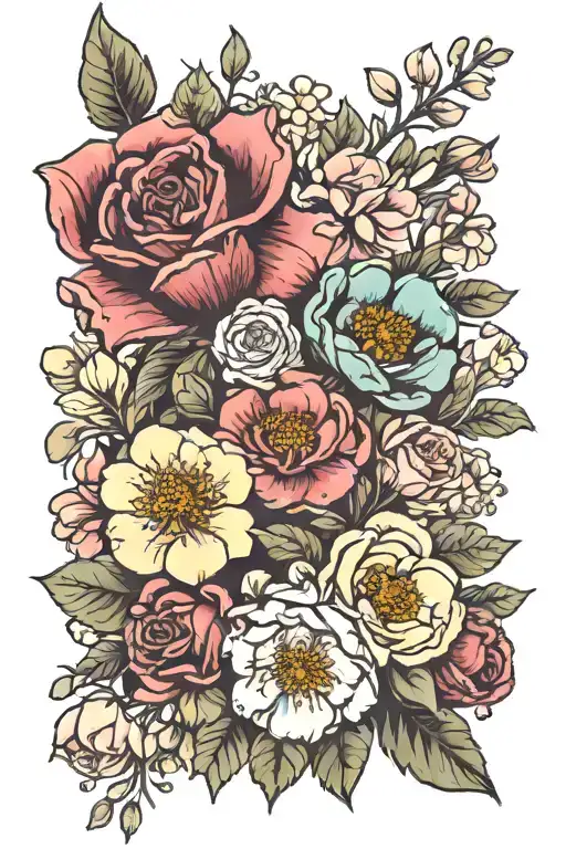 Birth Flower Bouquet