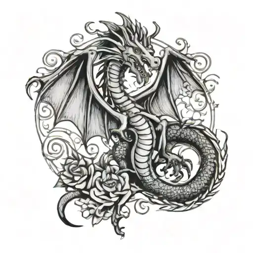 Oasis Band Merged Welsh Dragon