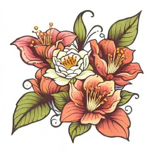 Carnation Water Lilly Morning Glory Flowers